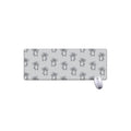 Grey Koala Pattern Print Extended Mouse Pad