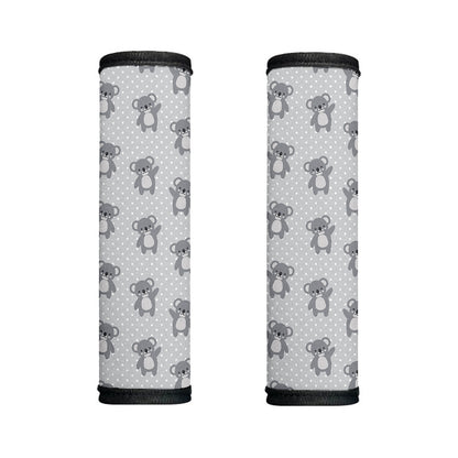 Grey Koala Pattern Print Handle Covers