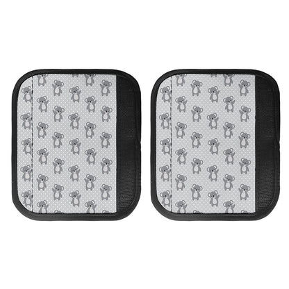 Grey Koala Pattern Print Handle Covers