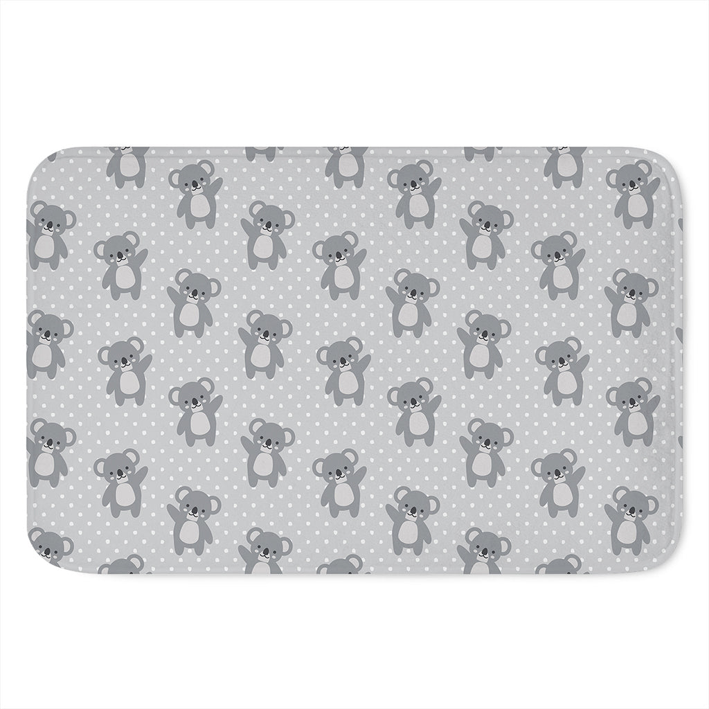 Grey Koala Pattern Print Indoor Door Mat