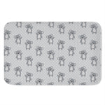 Grey Koala Pattern Print Indoor Door Mat