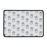 Grey Koala Pattern Print Kitchen Mat