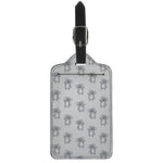 Grey Koala Pattern Print Luggage Tag
