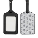Grey Koala Pattern Print Luggage Tag