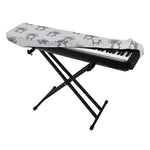 Grey Koala Pattern Print Piano Keyboard Cover