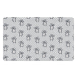 Grey Koala Pattern Print Polyester Doormat