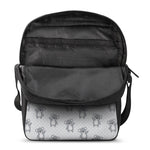 Grey Koala Pattern Print Rectangular Crossbody Bag