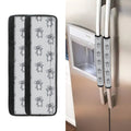 Grey Koala Pattern Print Refrigerator Handle Covers