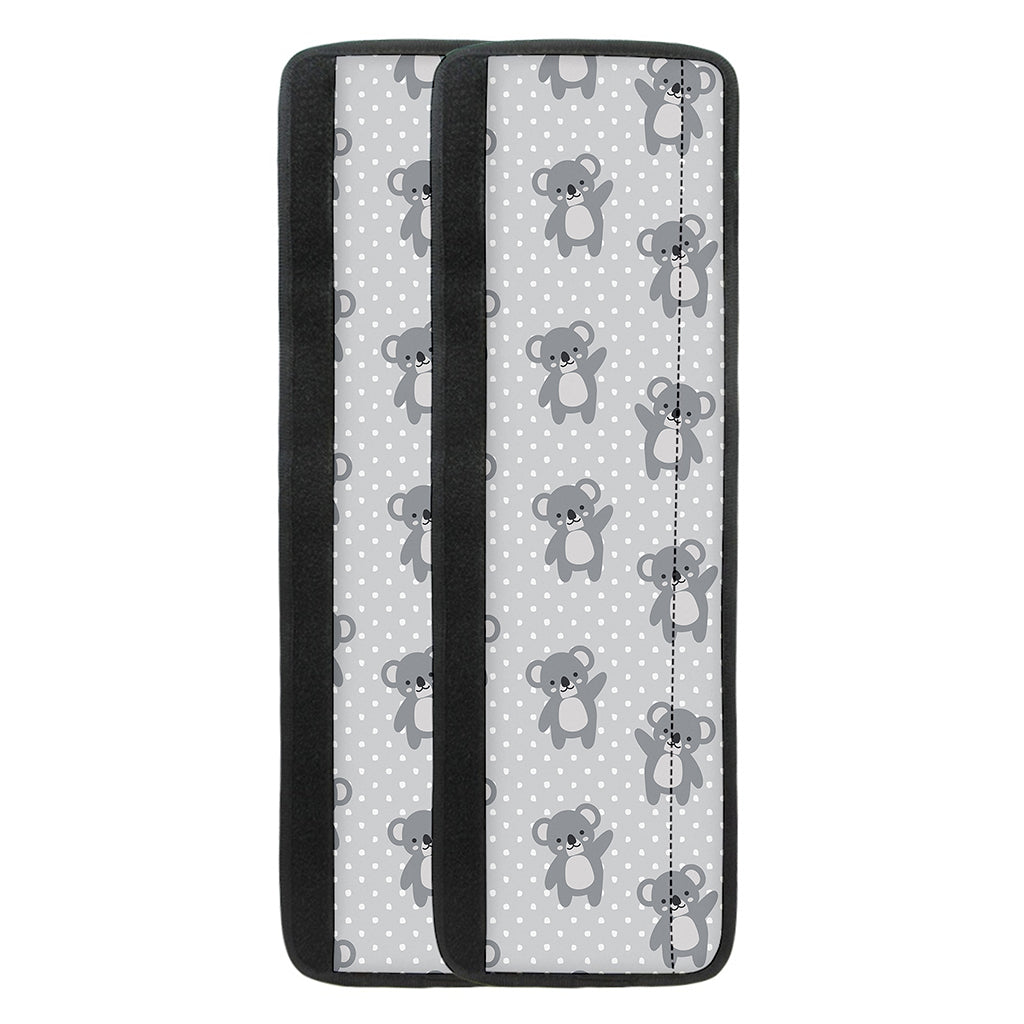 Grey Koala Pattern Print Refrigerator Handle Covers