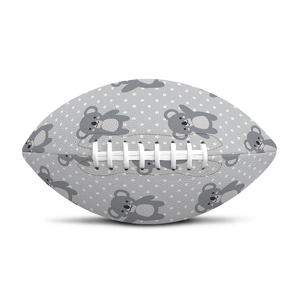 Grey Koala Pattern Print Rugby Ball