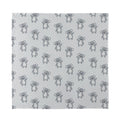 Grey Koala Pattern Print Silk Bandana