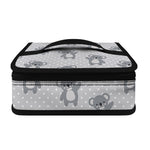Grey Koala Pattern Print Small Lunch Bag