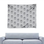 Grey Koala Pattern Print Tapestry
