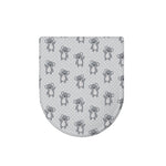 Grey Koala Pattern Print Toilet Lid Cover