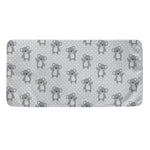 Grey Koala Pattern Print Towel