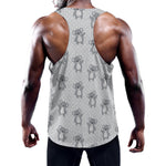 Grey Koala Pattern Print Training Tank Top