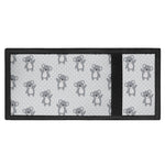 Grey Koala Pattern Print Trifold Wallet