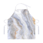 Grey Marble Print Adjustable Apron