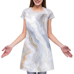 Grey Marble Print Adjustable Apron
