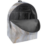 Grey Marble Print Backpack