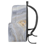 Grey Marble Print Backpack
