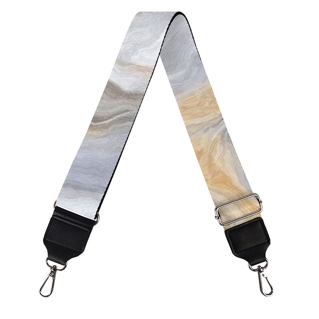 Grey Marble Print Bag Strap