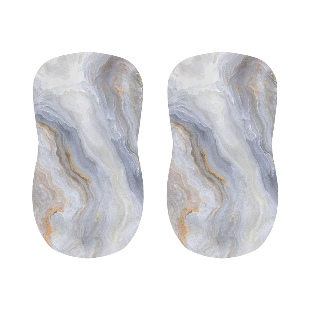 Grey Marble Print Bar Stool Covers