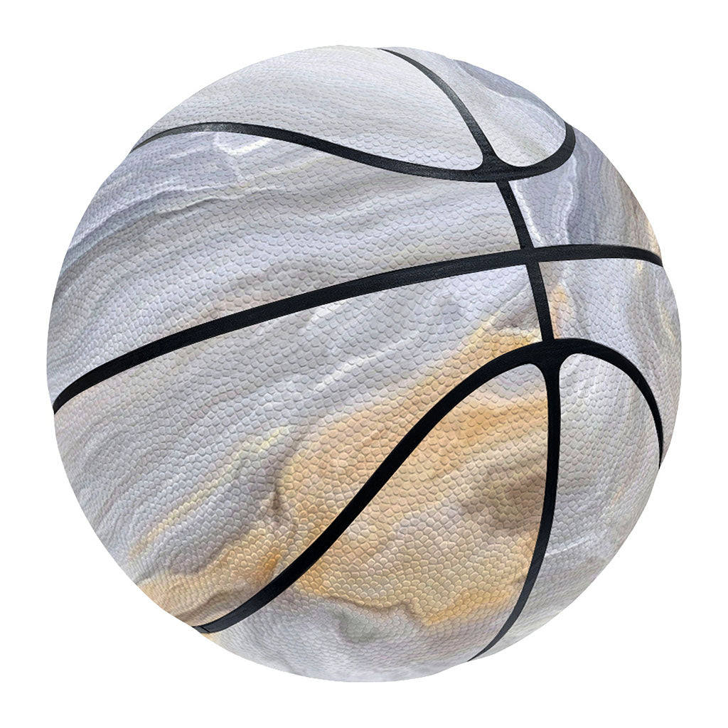 Grey Marble Print Basketball