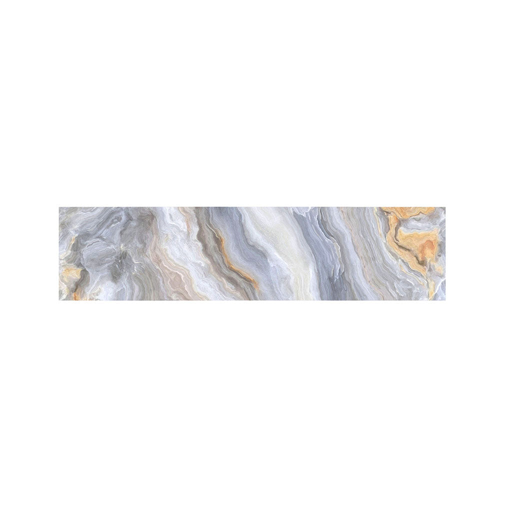 Grey Marble Print Bed Runner