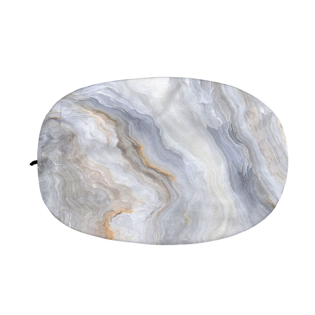 Grey Marble Print Car Side Mirror Covers