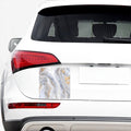 Grey Marble Print Car Sticker