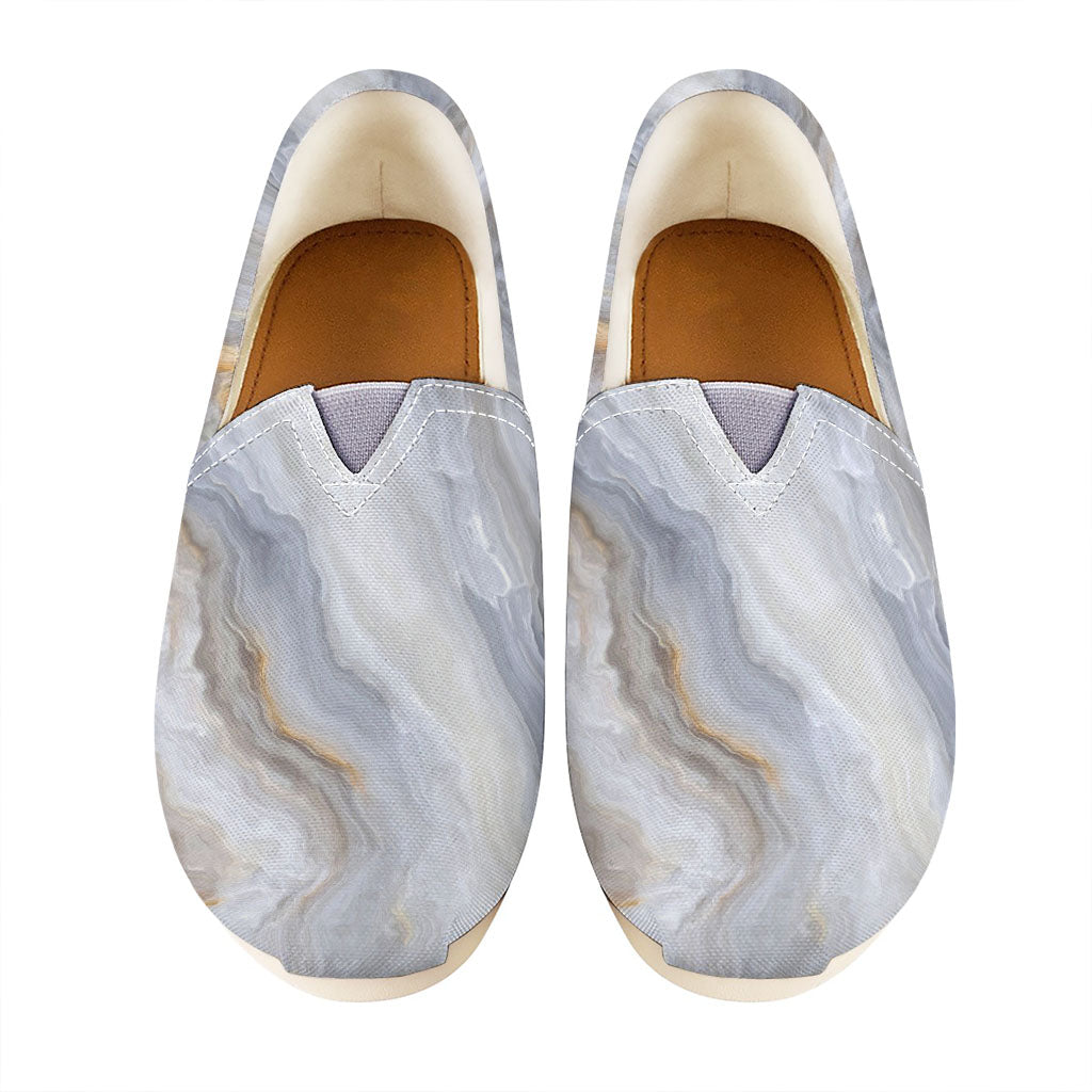 Grey Marble Print Casual Shoes