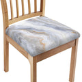 Grey Marble Print Chair Cushion Cover