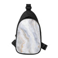 Grey Marble Print Sling Bag