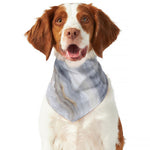 Grey Marble Print Dog Bandana
