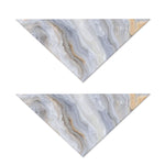 Grey Marble Print Dog Bandana