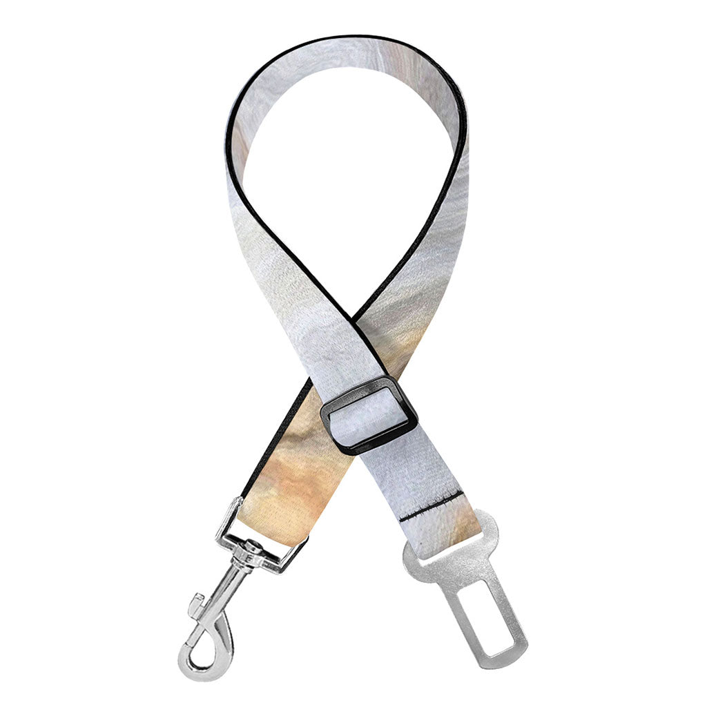 Grey Marble Print Dog Seat Belt