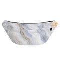Grey Marble Print Fanny Pack