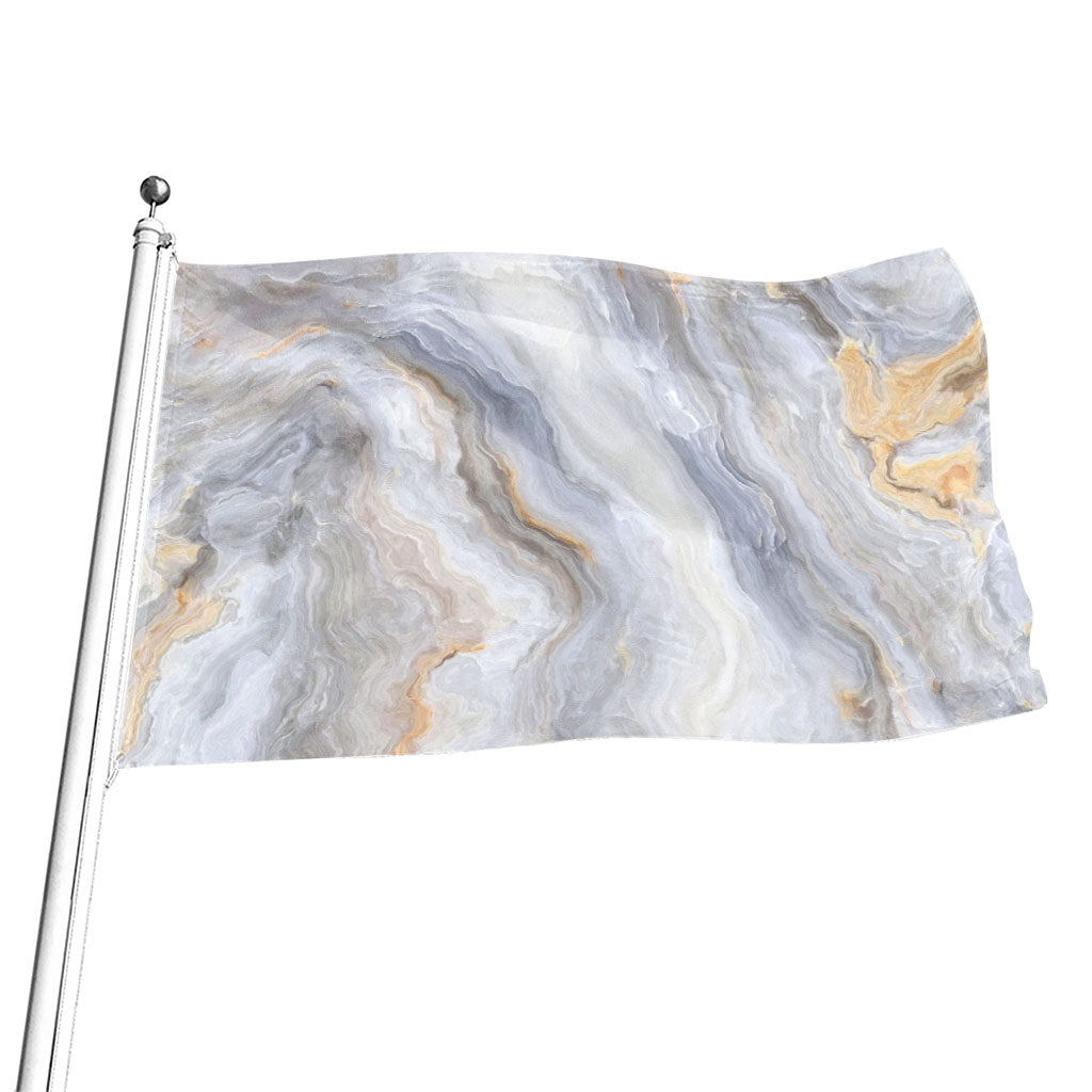 Grey Marble Print Flag