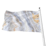 Grey Marble Print Flag
