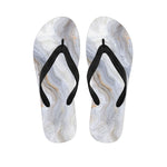 Grey Marble Print Flip Flops