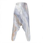Grey Marble Print Hammer Pants