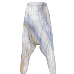 Grey Marble Print Hammer Pants