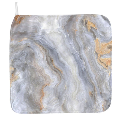 Grey Marble Print Hand Towel