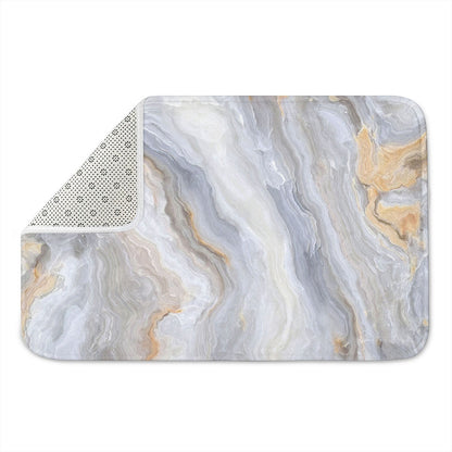 Grey Marble Print Indoor Door Mat