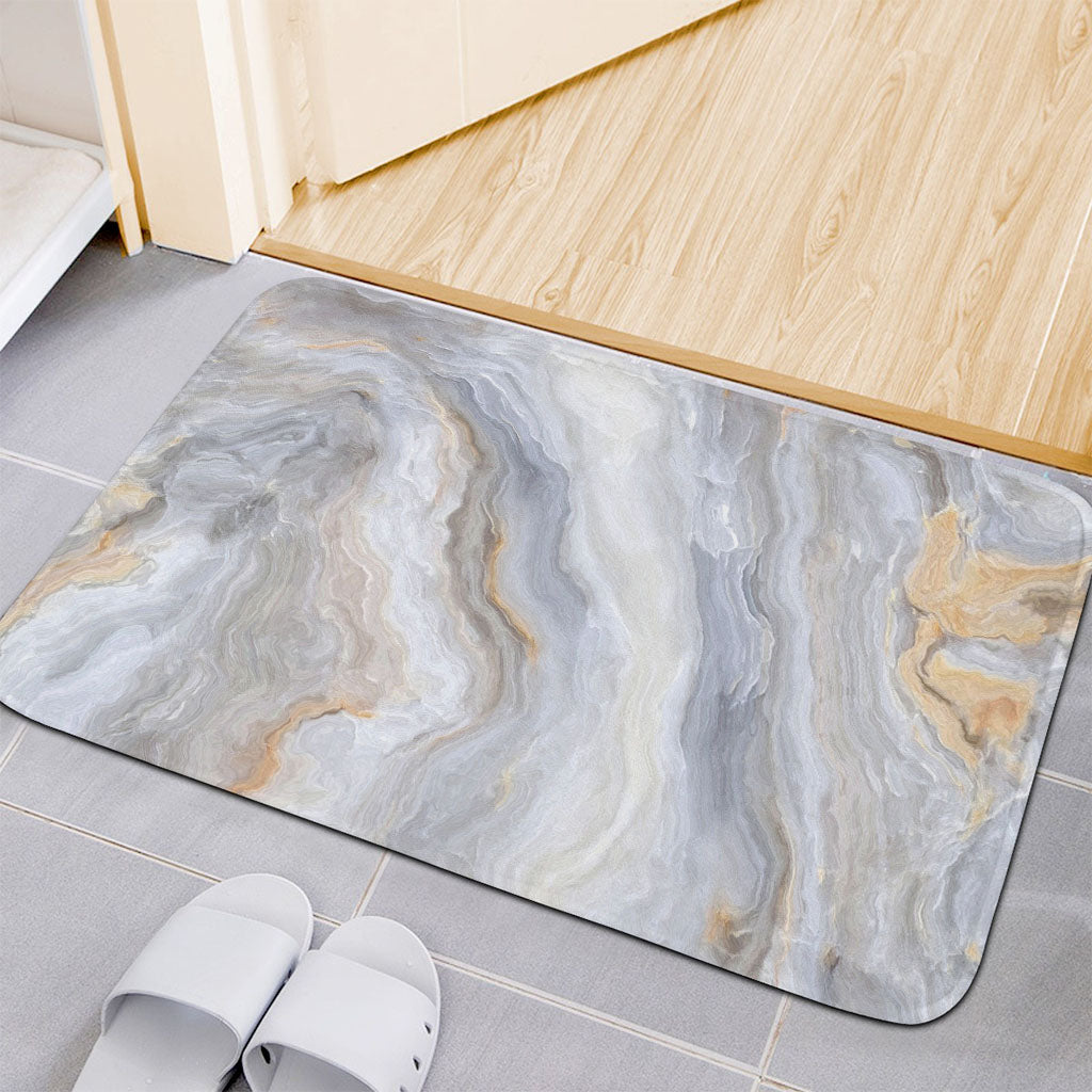 Grey Marble Print Indoor Door Mat