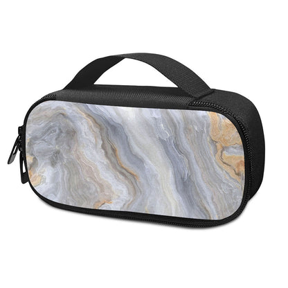 Grey Marble Print Insulin Cooler Travel Case