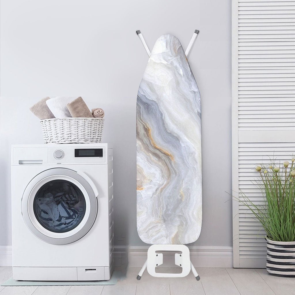 Grey Marble Print Ironing Board Cover