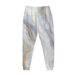 Grey Marble Print Jogger Pants