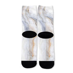 Grey Marble Print Long Socks